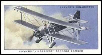 19 Vickers 'Vildebeest' Torpedo Bomber